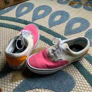 Vans Pink and Cream Women's Sneakers